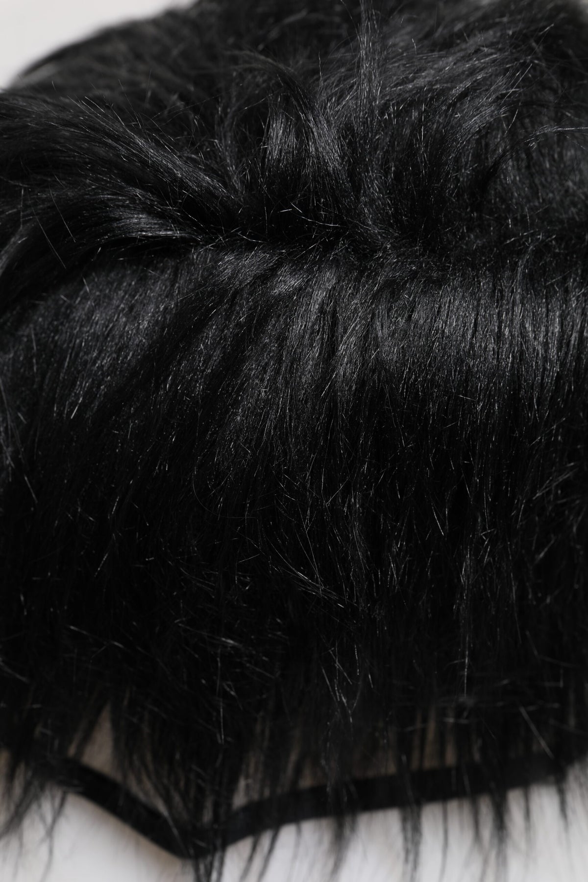 Dolce & Gabbana Black Faux Fur Bucket Hat