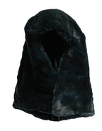 Dolce & Gabbana Black Weasel Fur Womens Beanie Hat