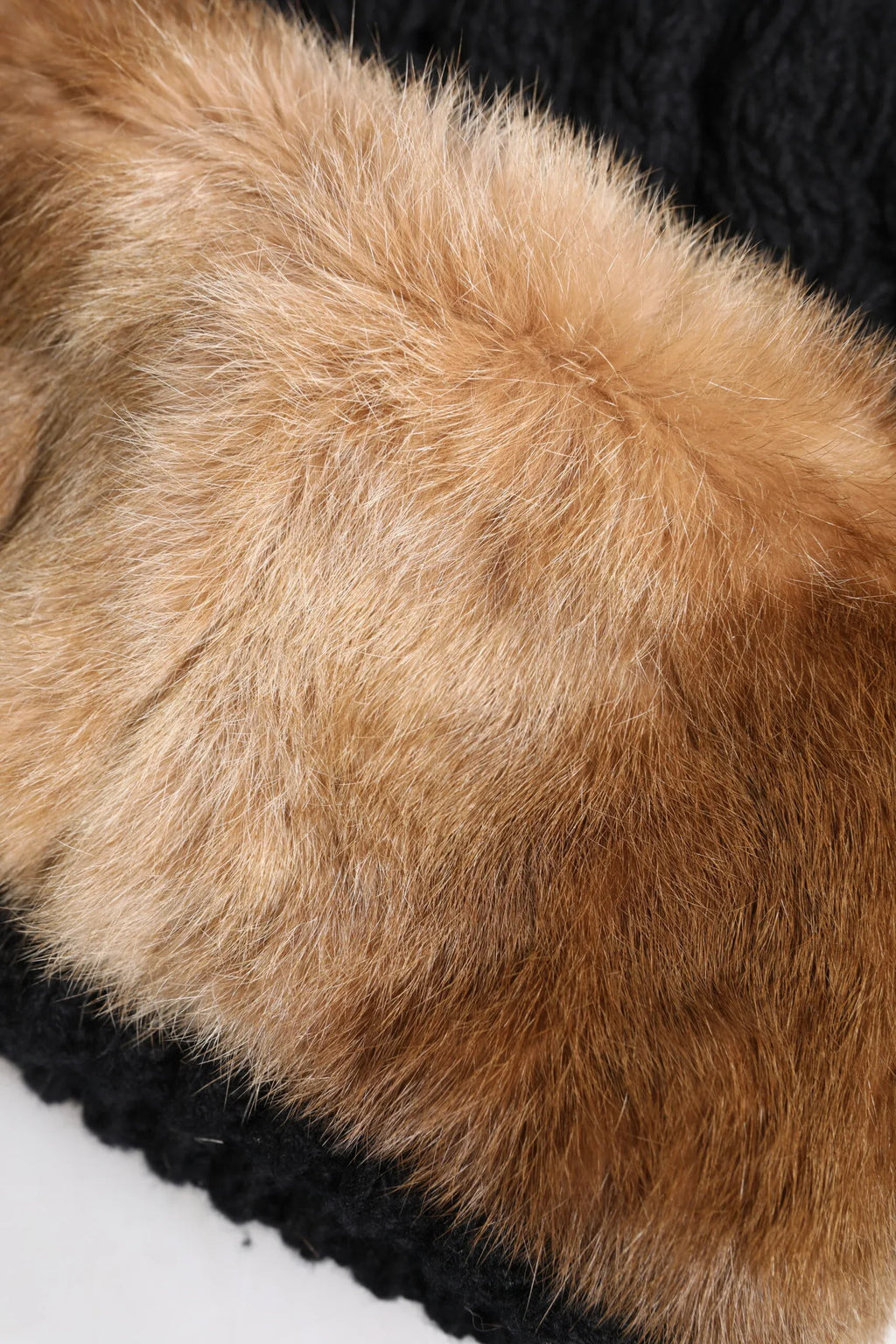 Dolce & Gabbana Black Brown Dyed Rabbit Real Fur Winter Beanie Hat - Zeiniez