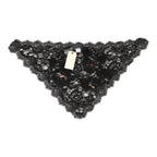 Dolce & Gabbana Black Lace Floral Applique Cotton Veil Hat - Zeiniez