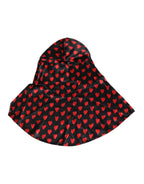 Dolce & Gabbana Black Red Hearts Polyester Hat - Zeiniez