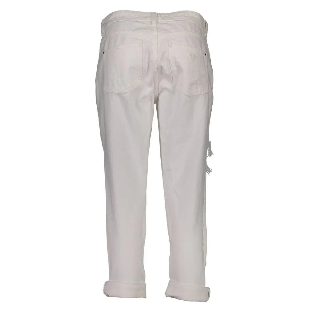 Guess Jeans Bianco Cotton Women Jeans - Zeiniez