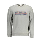 Napapijri Grigio Cotton Men Sweatshirt - Zeiniez