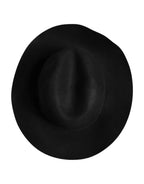 Dolce & Gabbana Black Wide Brim Trilby Fedora Hat - Zeiniez