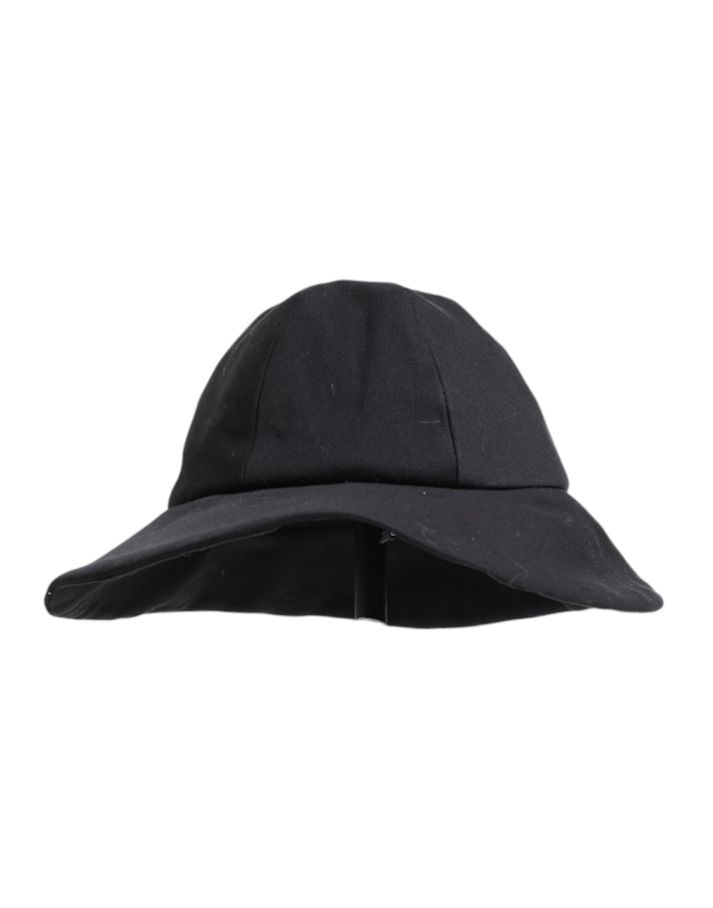 Dolce & Gabbana Black Cotton Wide Brim Bucket Hat