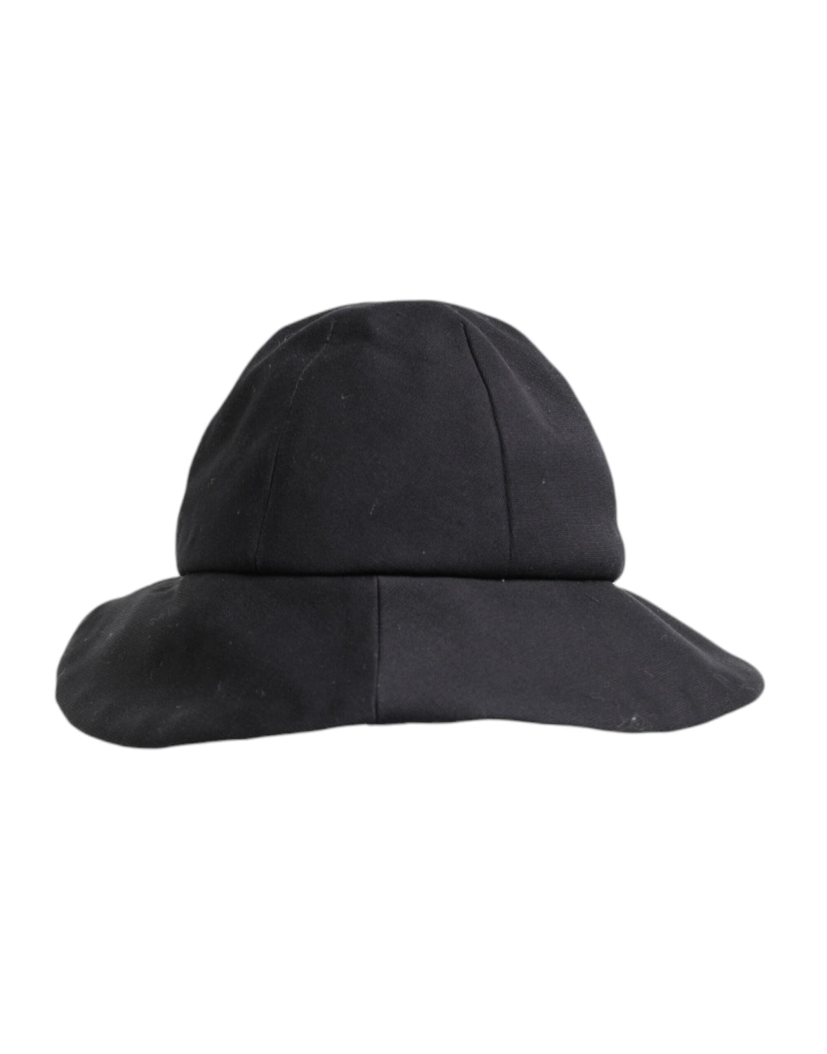 Dolce & Gabbana Black Cotton Wide Brim Bucket Hat