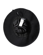 Dolce & Gabbana Black Cotton Wide Brim Bucket Hat - Zeiniez