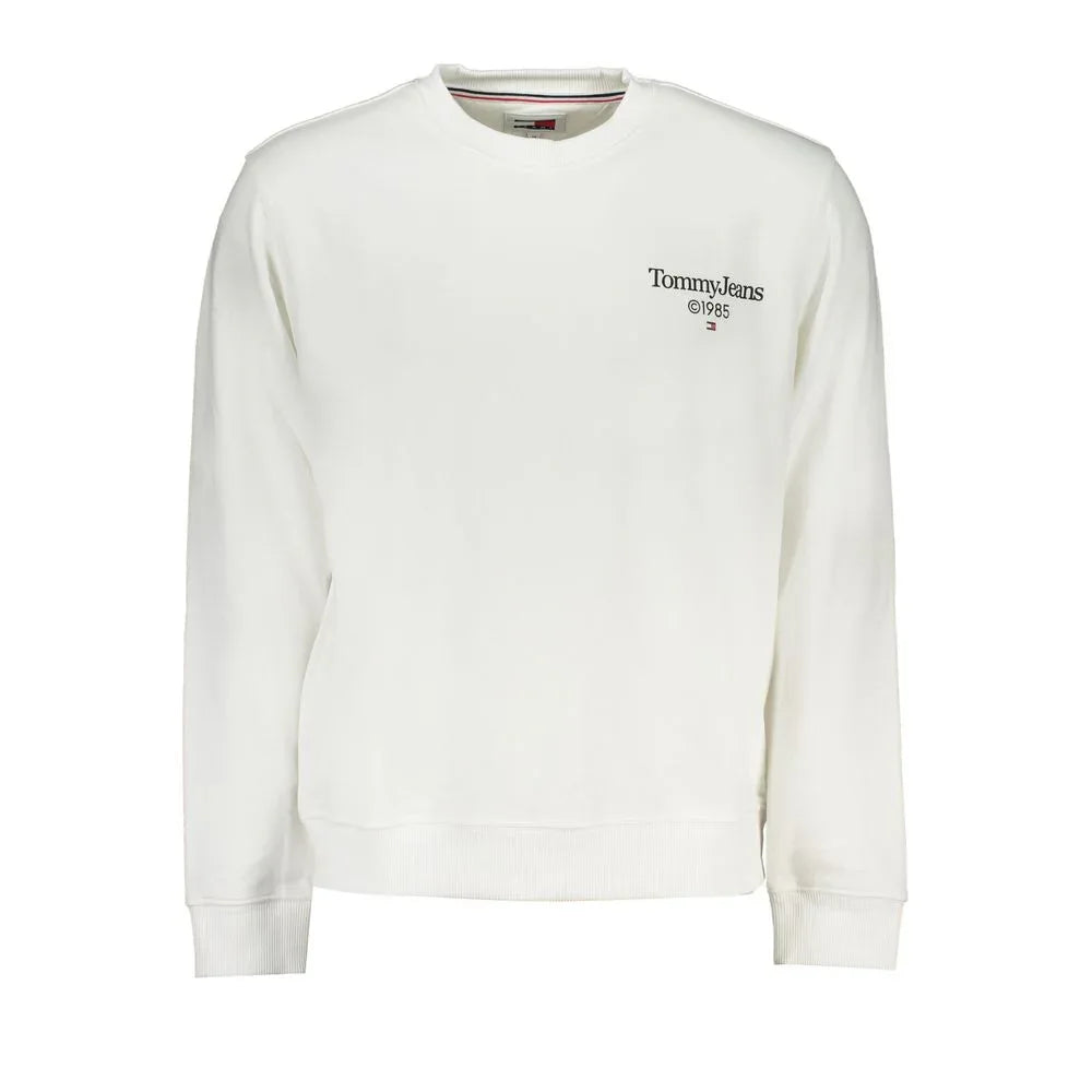 Tommy Hilfiger White Cotton Men's Sweatshirt - Zeiniez
