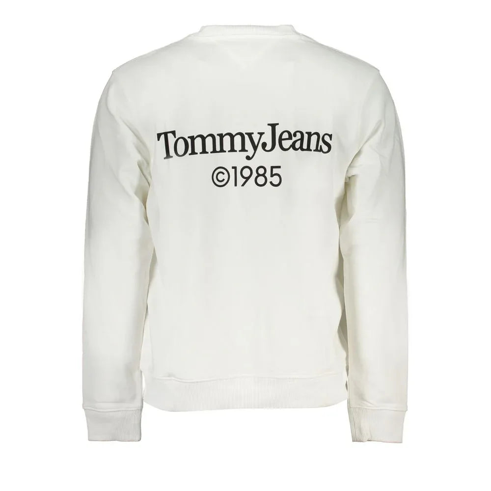 Tommy Hilfiger White Cotton Men's Sweatshirt - Zeiniez