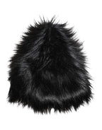 Dolce & Gabbana Black Acrylic Fur Womens Bucket Hat - Zeiniez