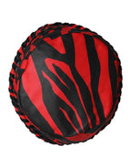 Dolce & Gabbana Black Red Stripe Polyester Wide Brim Bucket Hat - Zeiniez