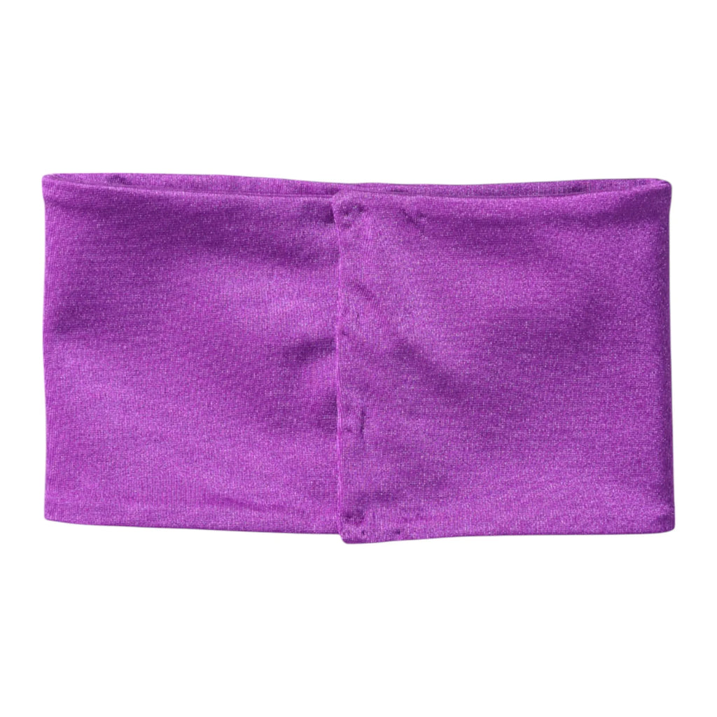 Dolce & Gabbana Purple Nylon Stretch Women Neck Warmer Scarf - Zeiniez
