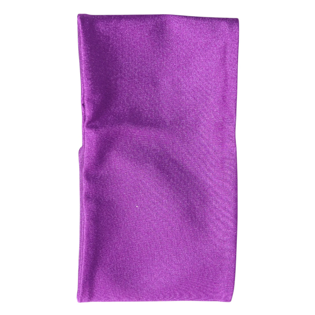 Dolce & Gabbana Purple Nylon Stretch Women Neck Warmer Scarf - Zeiniez