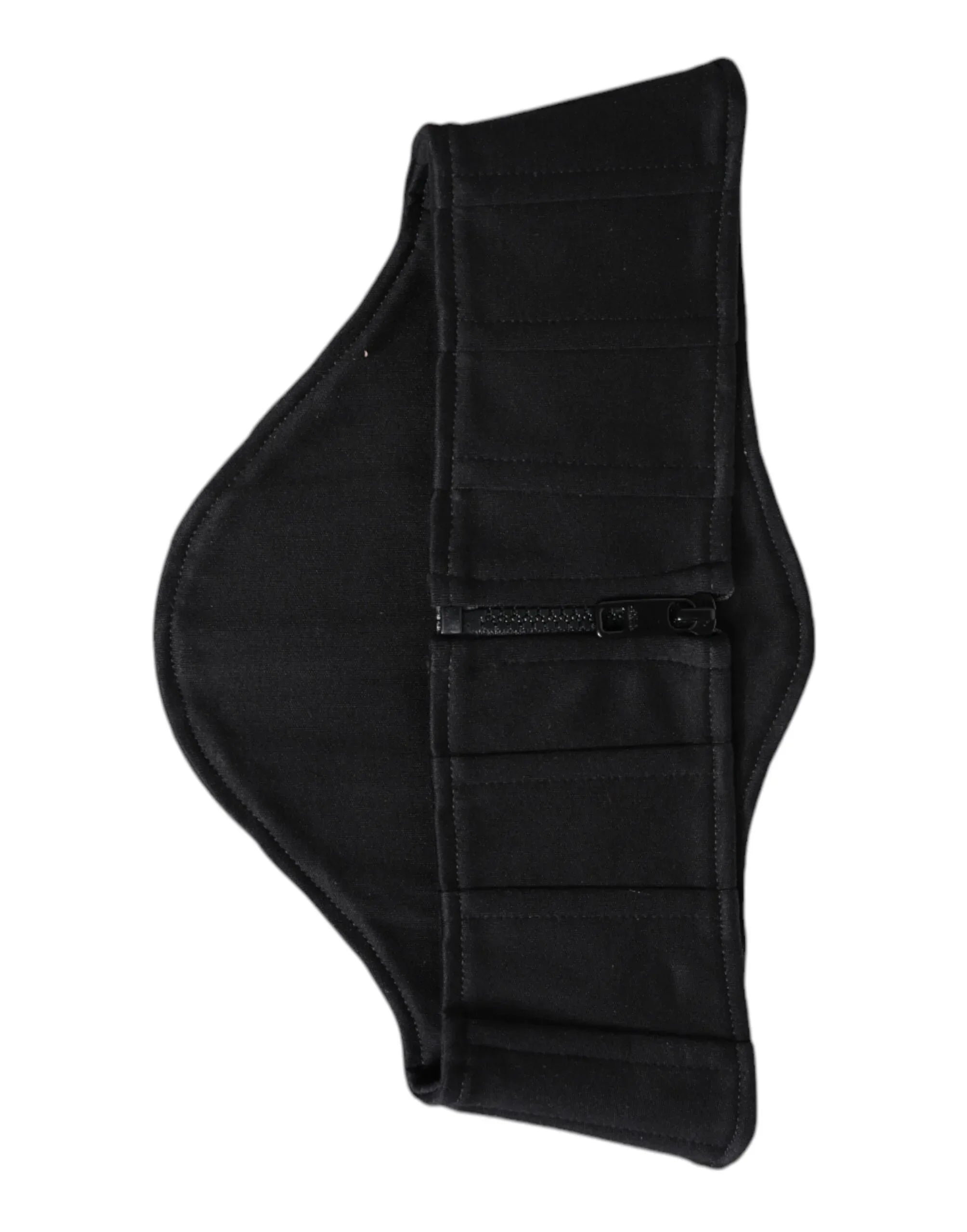 Dolce & Gabbana Black Cotton Waist Tuxedo Belt Cummerbund - Zeiniez