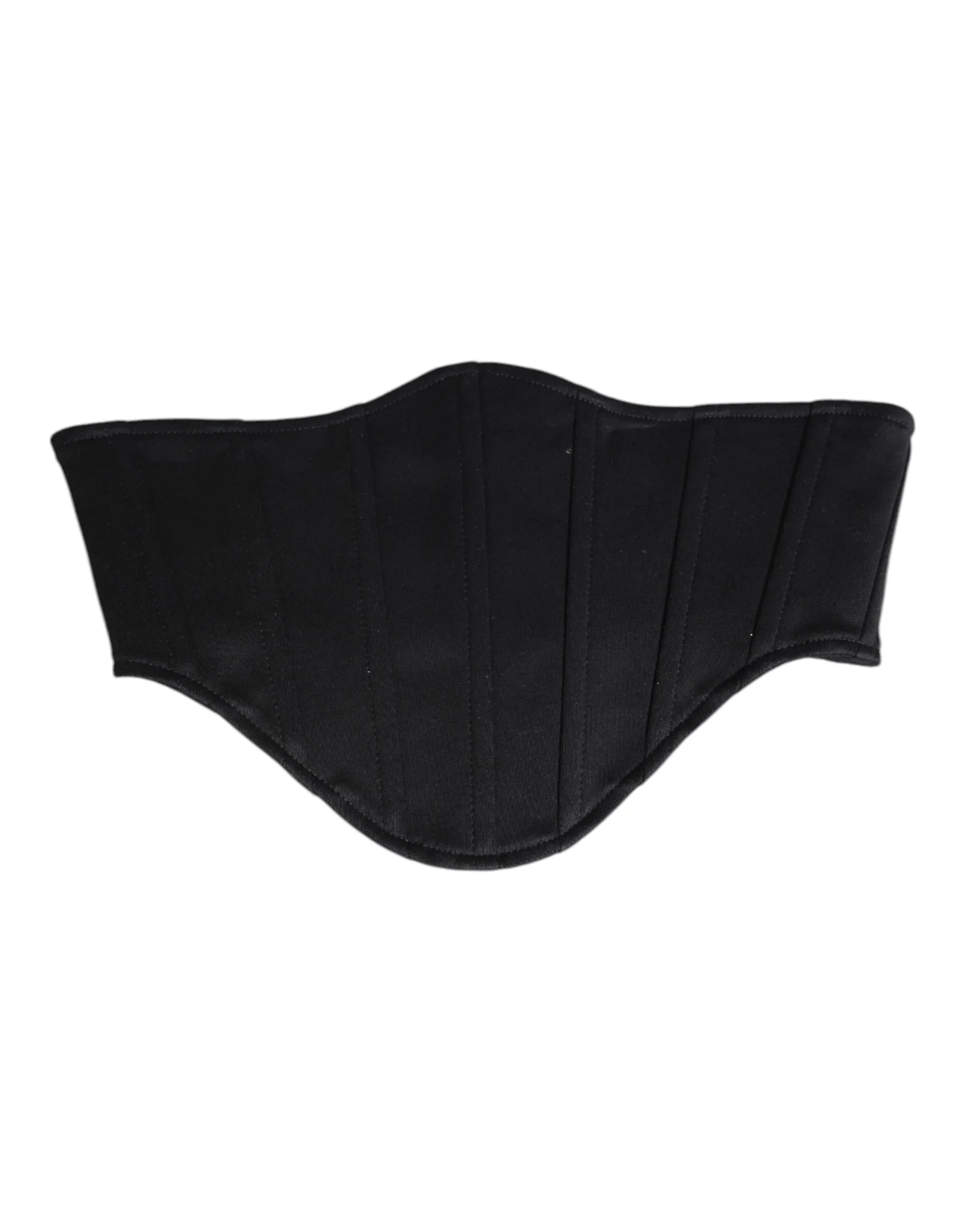 Dolce & Gabbana Black Cotton Waist Tuxedo Belt Cummerbund - Zeiniez