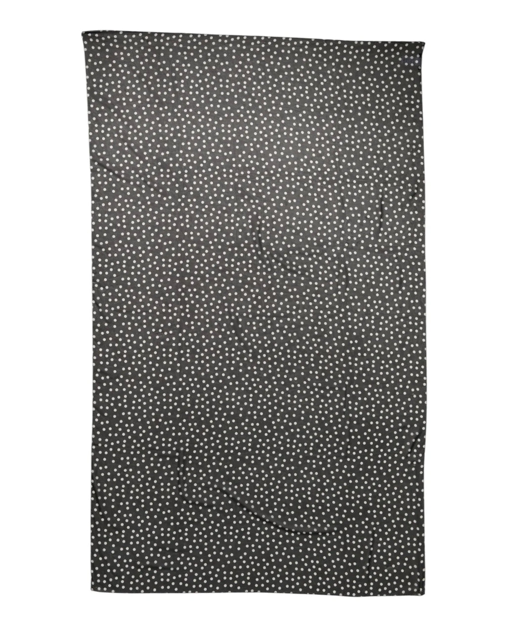 Dolce & Gabbana Black Polka Dots Polyester Wrap Shawl Scarf - Zeiniez