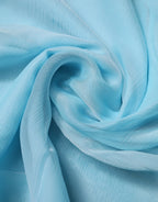 Dolce & Gabbana Light Blue Silk Rectangle Wrap Shawl Scarf - Zeiniez