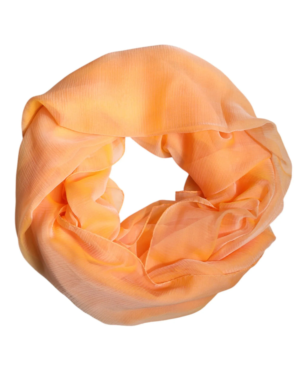 Dolce & Gabbana Orange Silk Rectangle Wrap Shawl Scarf - Zeiniez