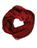 Dolce & Gabbana Red Silk Rectangle Women Wrap Shawl Scarf - Zeiniez