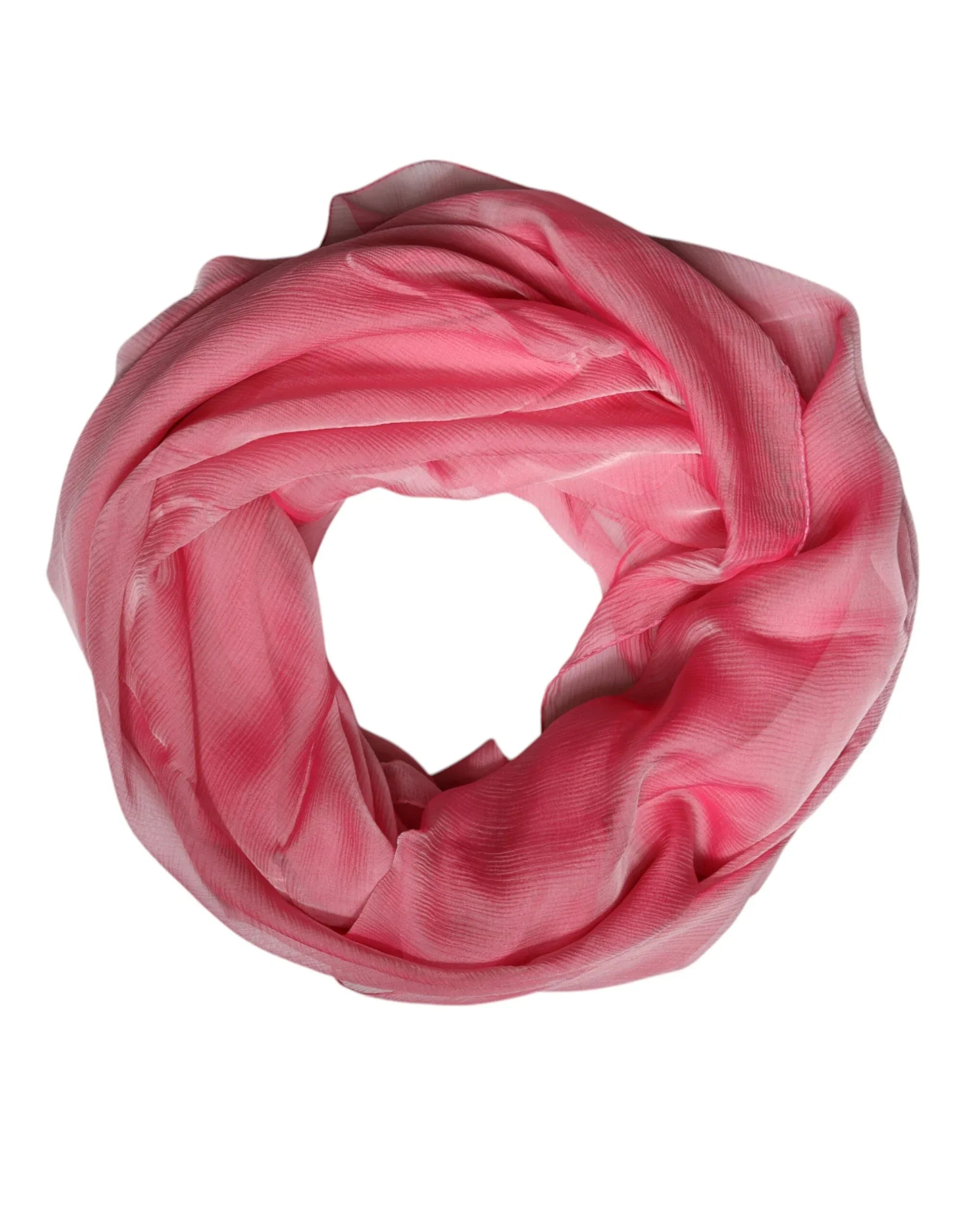 Dolce & Gabbana Pink Silk Rectangle Women Wrap Shawl Scarf - Zeiniez