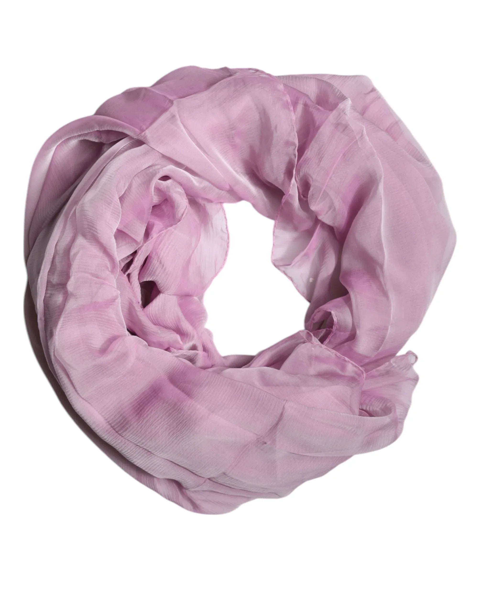 Dolce & Gabbana Pink Silk Rectangle Women Wrap Shawl Scarf - Zeiniez