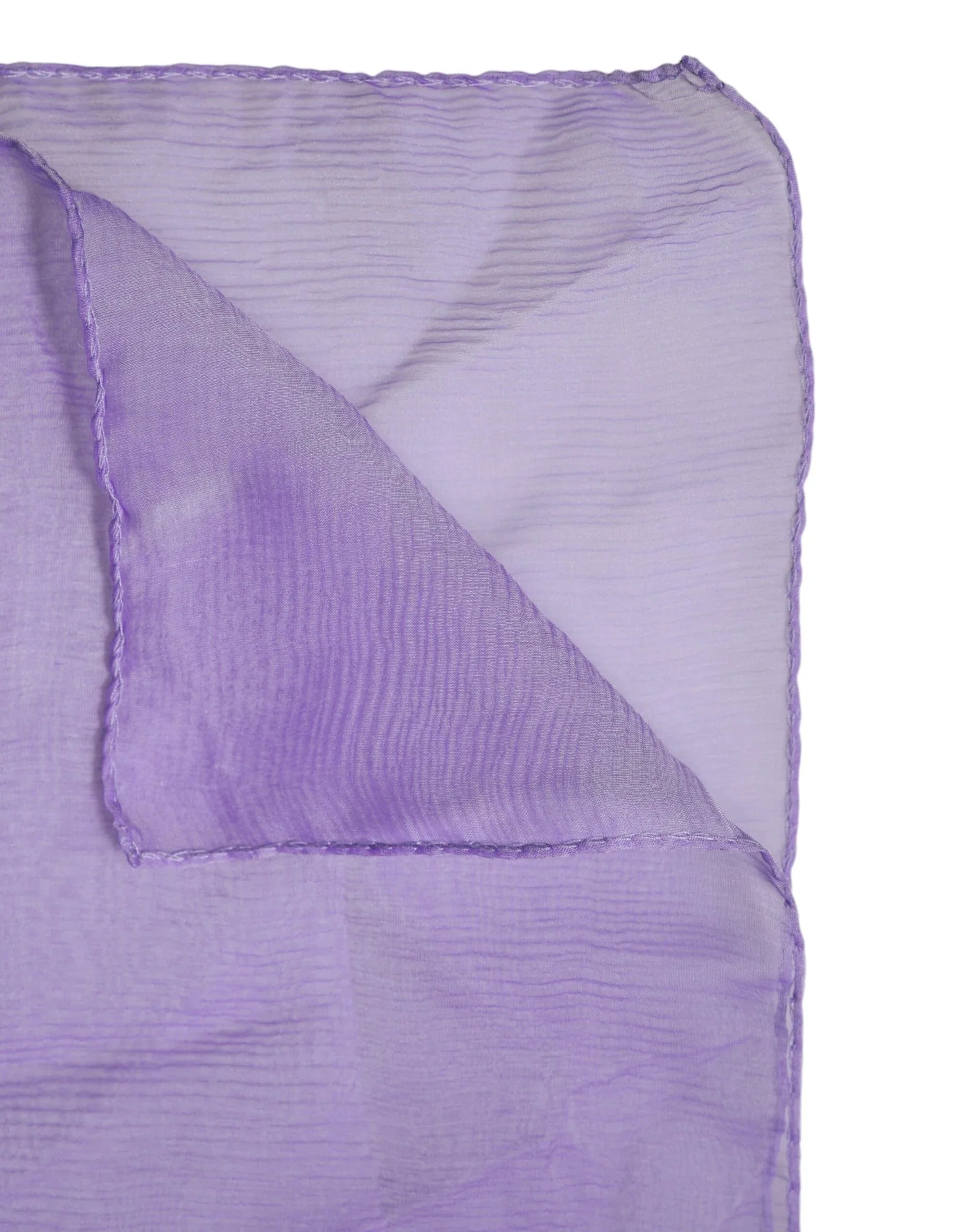 Dolce & Gabbana Purple Silk Rectangle Wrap Shawl Scarf - Zeiniez