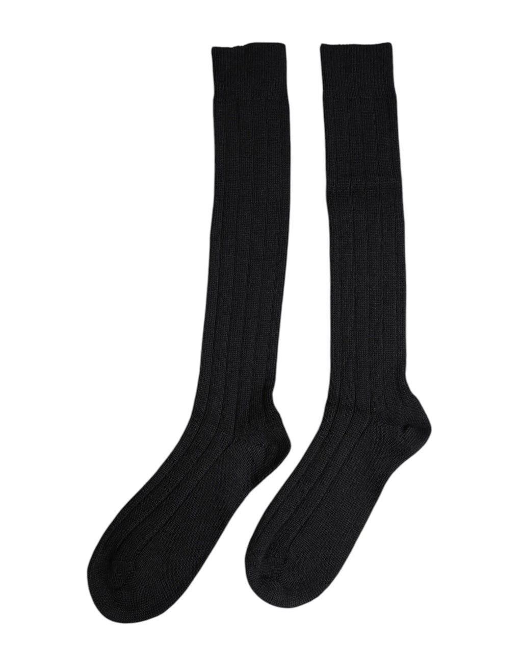 Dolce & Gabbana Black DG Logo Print Over The Calf Socks - Zeiniez
