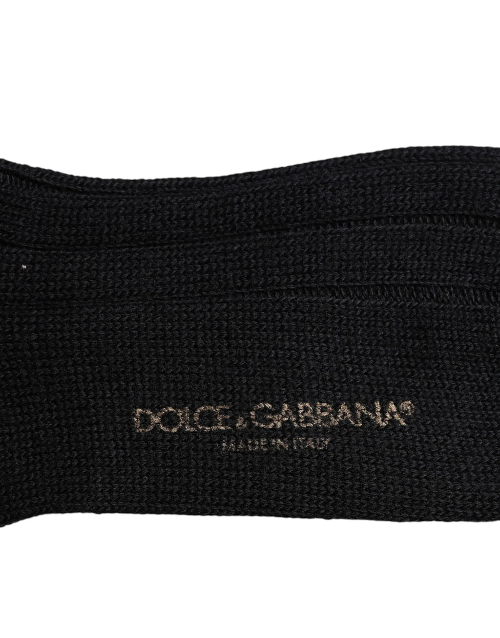 Dolce & Gabbana Black DG Logo Print Over The Calf Socks - Zeiniez