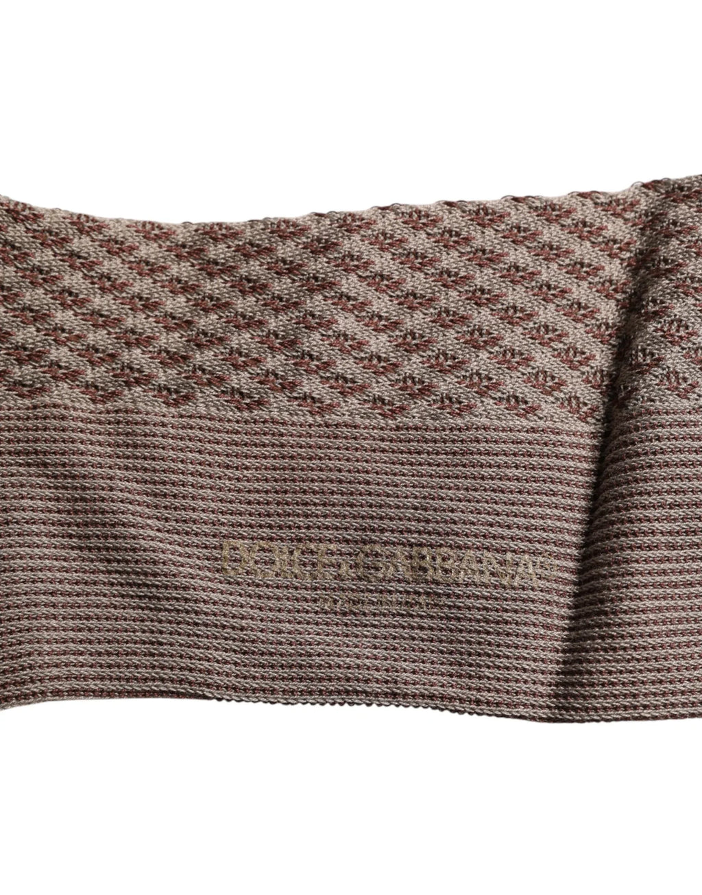 Dolce & Gabbana Brown Solid DG Logo Mid Calf Men Socks - Zeiniez