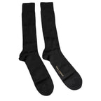 Dolce & Gabbana Black Stretch Logo Mid Calf Men Socks - Zeiniez