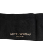 Dolce & Gabbana Black Stretch Logo Mid Calf Men Socks - Zeiniez