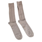Dolce & Gabbana Brown Cotton Stretch Logo Over Calf Socks - Zeiniez