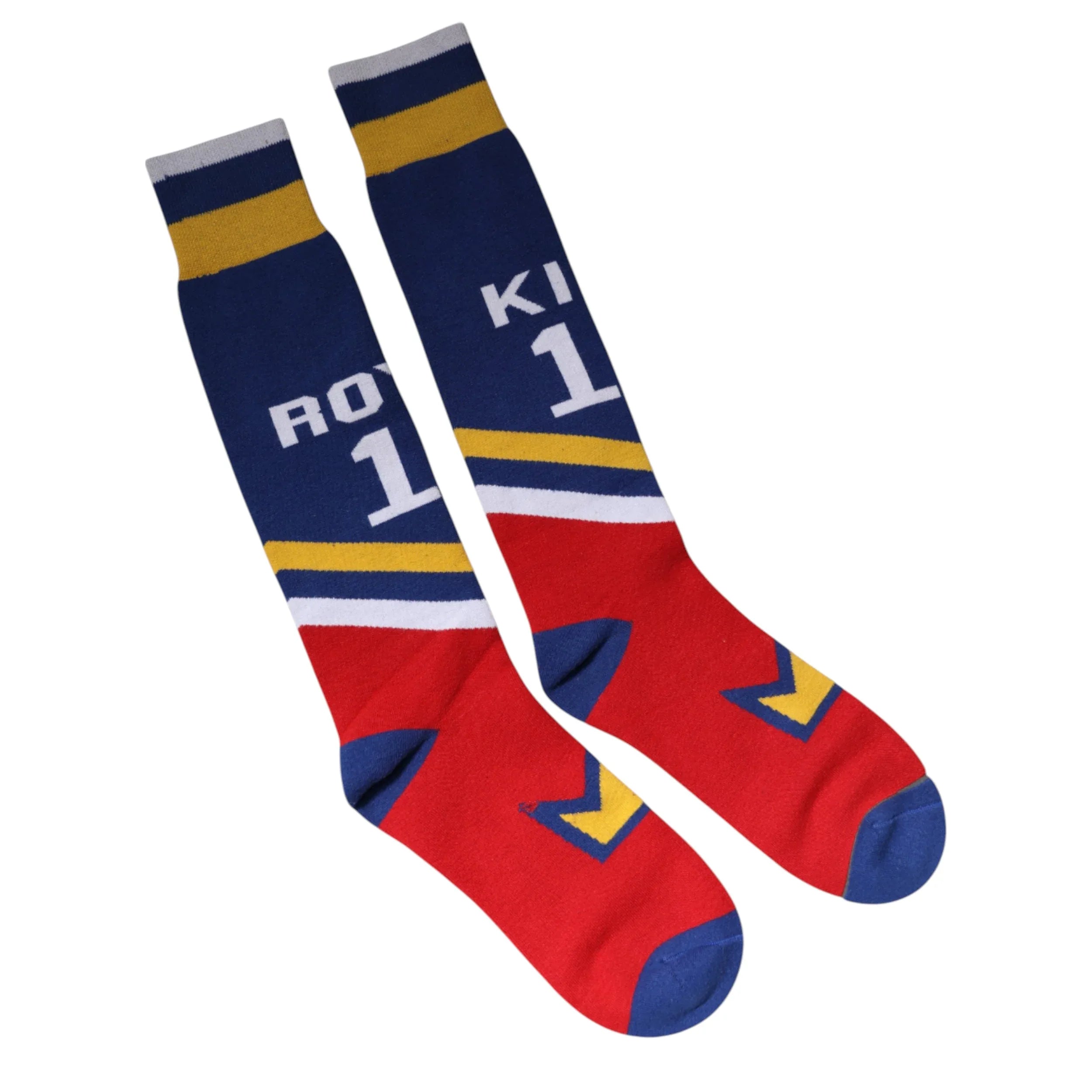 Dolce & Gabbana Multicolor Cotton Stretch Over Calf Socks - Zeiniez