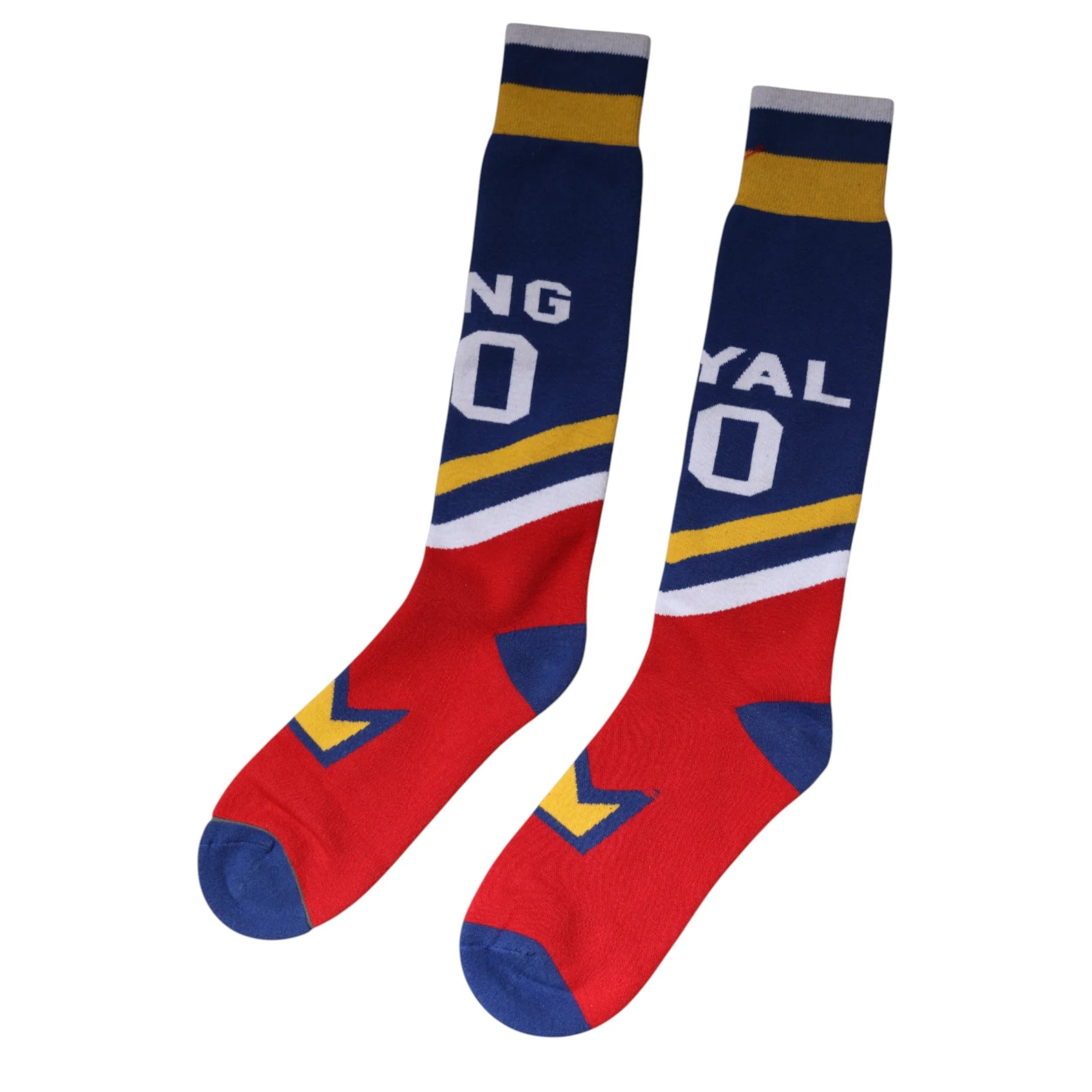 Dolce & Gabbana Multicolor Cotton Stretch Over Calf Socks - Zeiniez