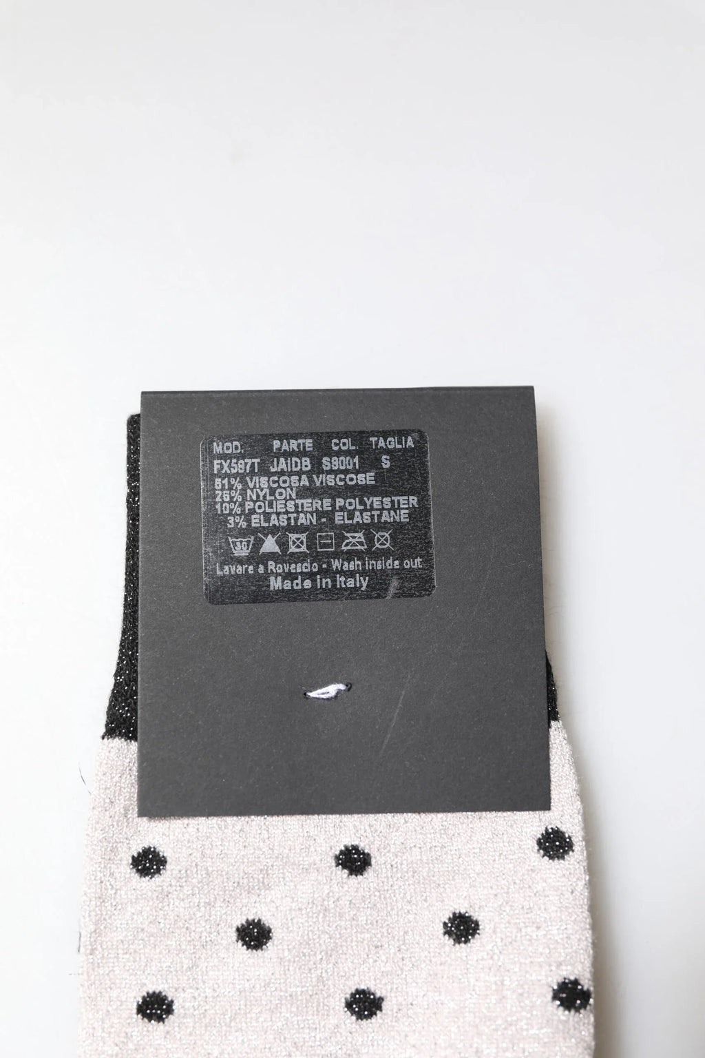 Dolce & Gabbana Gray Viscose Stretch Dotted Socks - Zeiniez