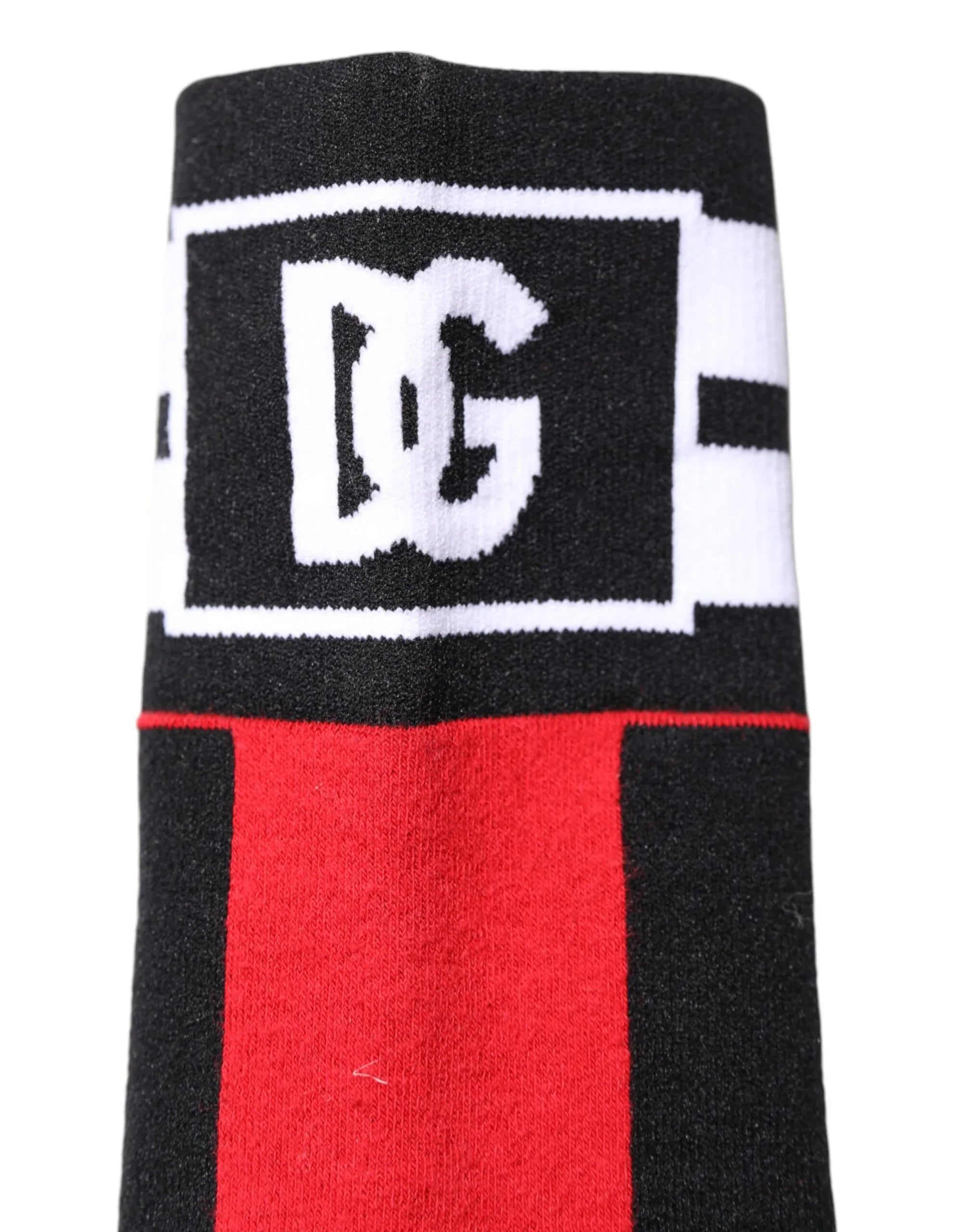 Dolce & Gabbana Red Cotton Stretch Printed Socks - Zeiniez
