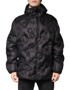 Dolce & Gabbana Black Hooded Parka Coat Winter Jacket - Zeiniez