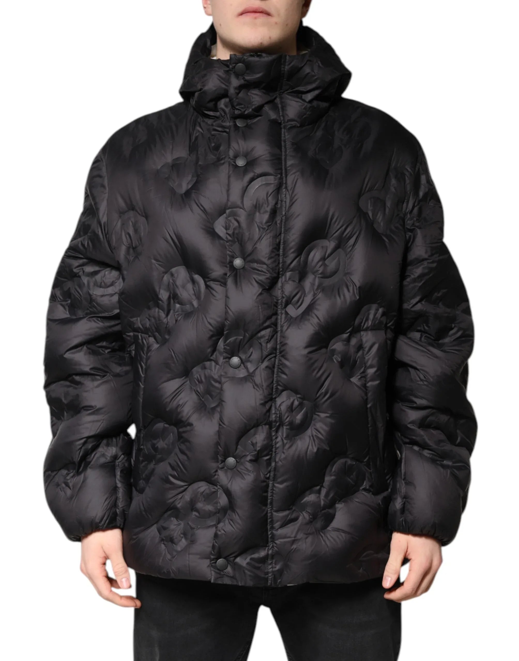 Dolce & Gabbana Black Hooded Parka Coat Winter Jacket - Zeiniez