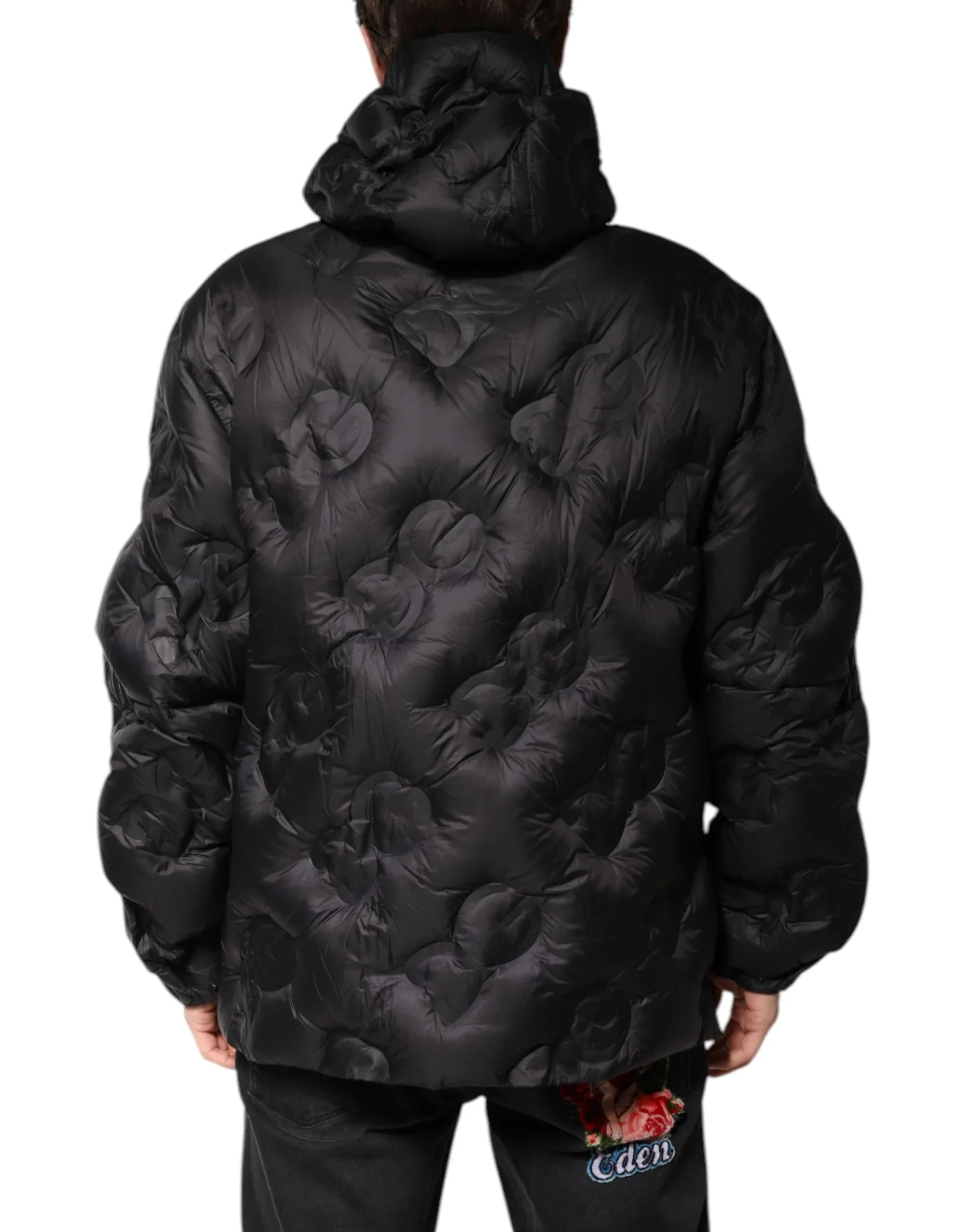 Dolce & Gabbana Black Hooded Parka Coat Winter Jacket - Zeiniez
