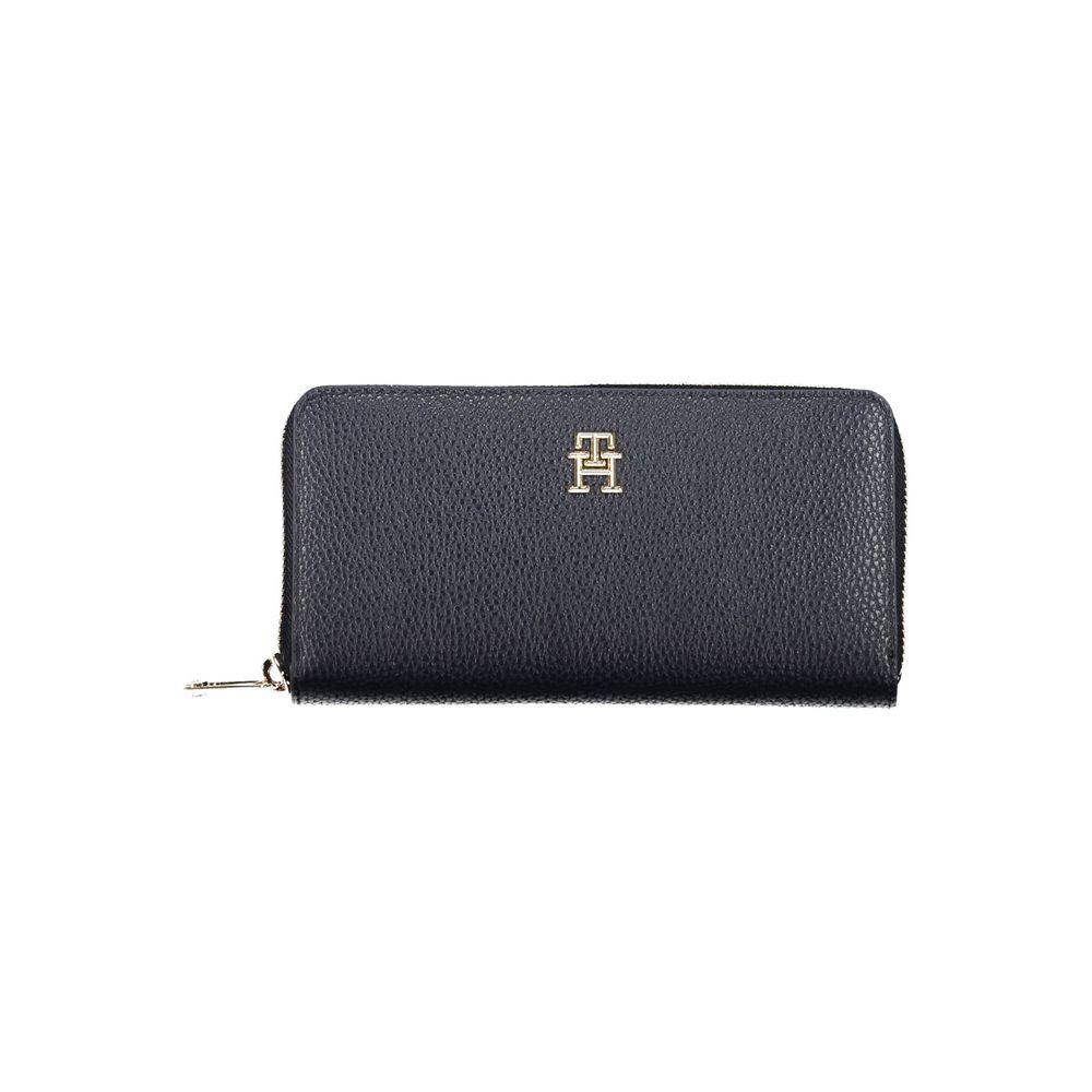Tommy Hilfiger Blue Polyurethane Women Wallet - Zeiniez