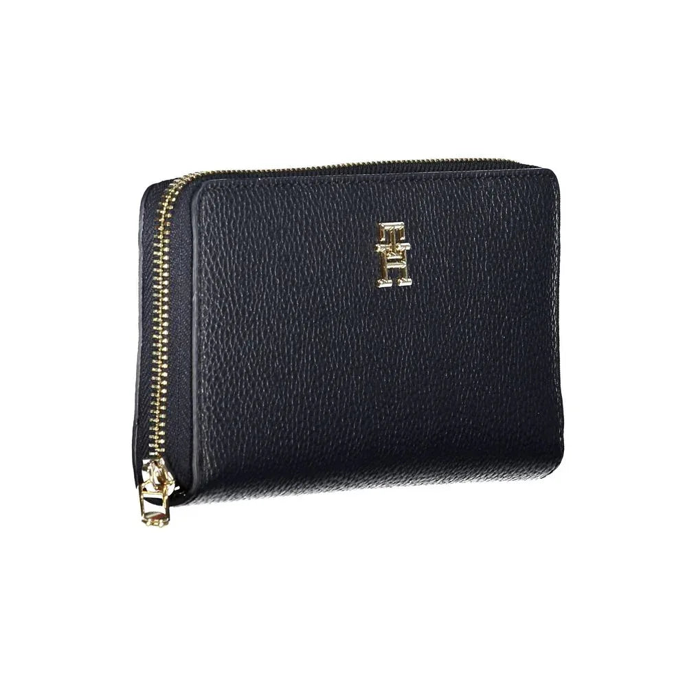 Tommy Hilfiger Blue Polyurethane Women Wallet - Zeiniez
