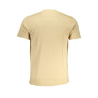 Cavalli Class Beige Cotton Men T-Shirt - Zeiniez