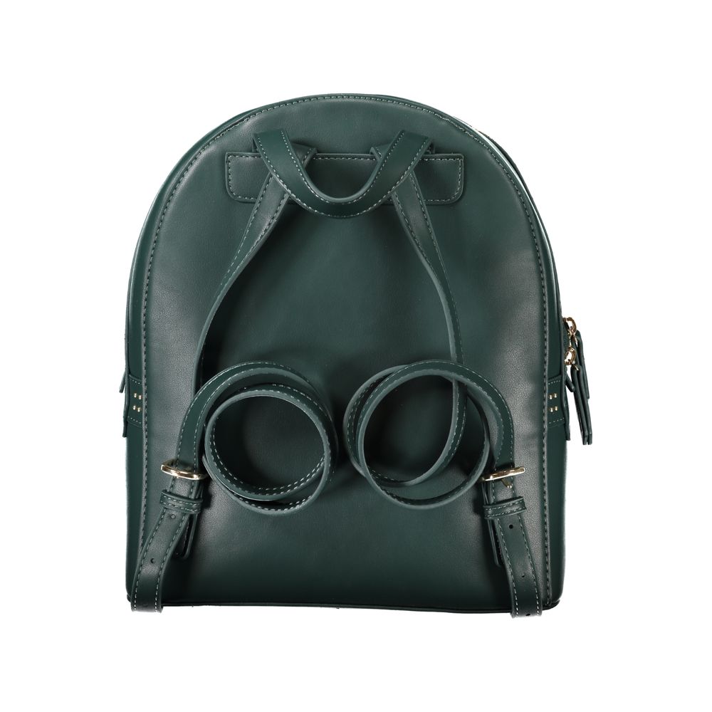 Mario Valentino Verde Polyurethane Women's Backpack - Zeiniez