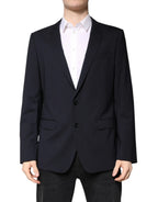 Dolce & Gabbana Black MARTINI Single Breasted Coat Blazer - Zeiniez