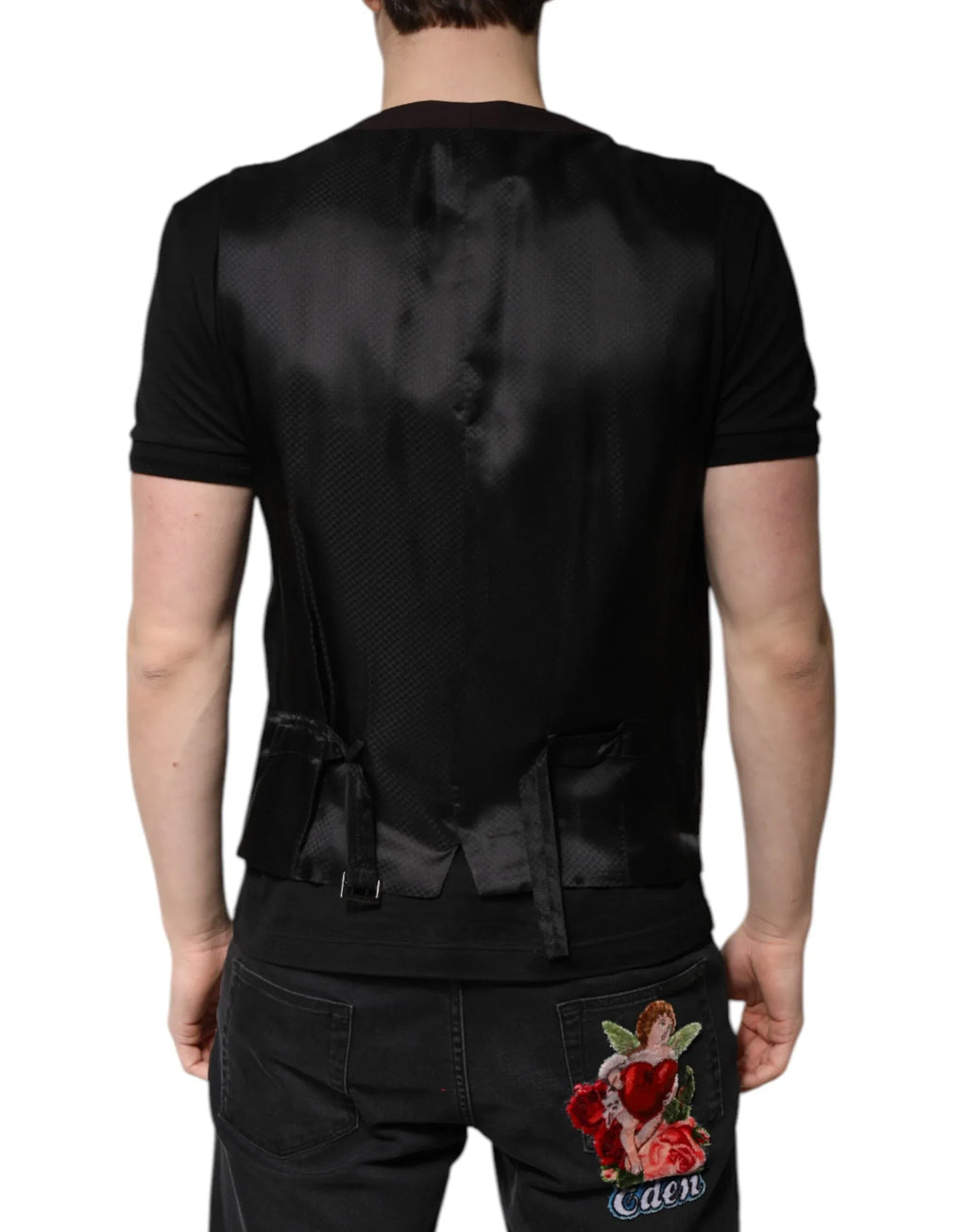 Dolce & Gabbana Maroon Wool Waistcoat Dress Formal Vest - Zeiniez