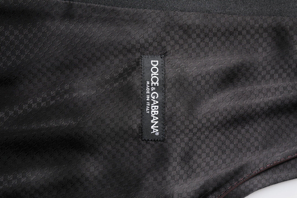 Dolce & Gabbana Maroon Wool Waistcoat Dress Formal Vest - Zeiniez