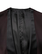 Dolce & Gabbana Maroon Wool Waistcoat Dress Formal Vest - Zeiniez