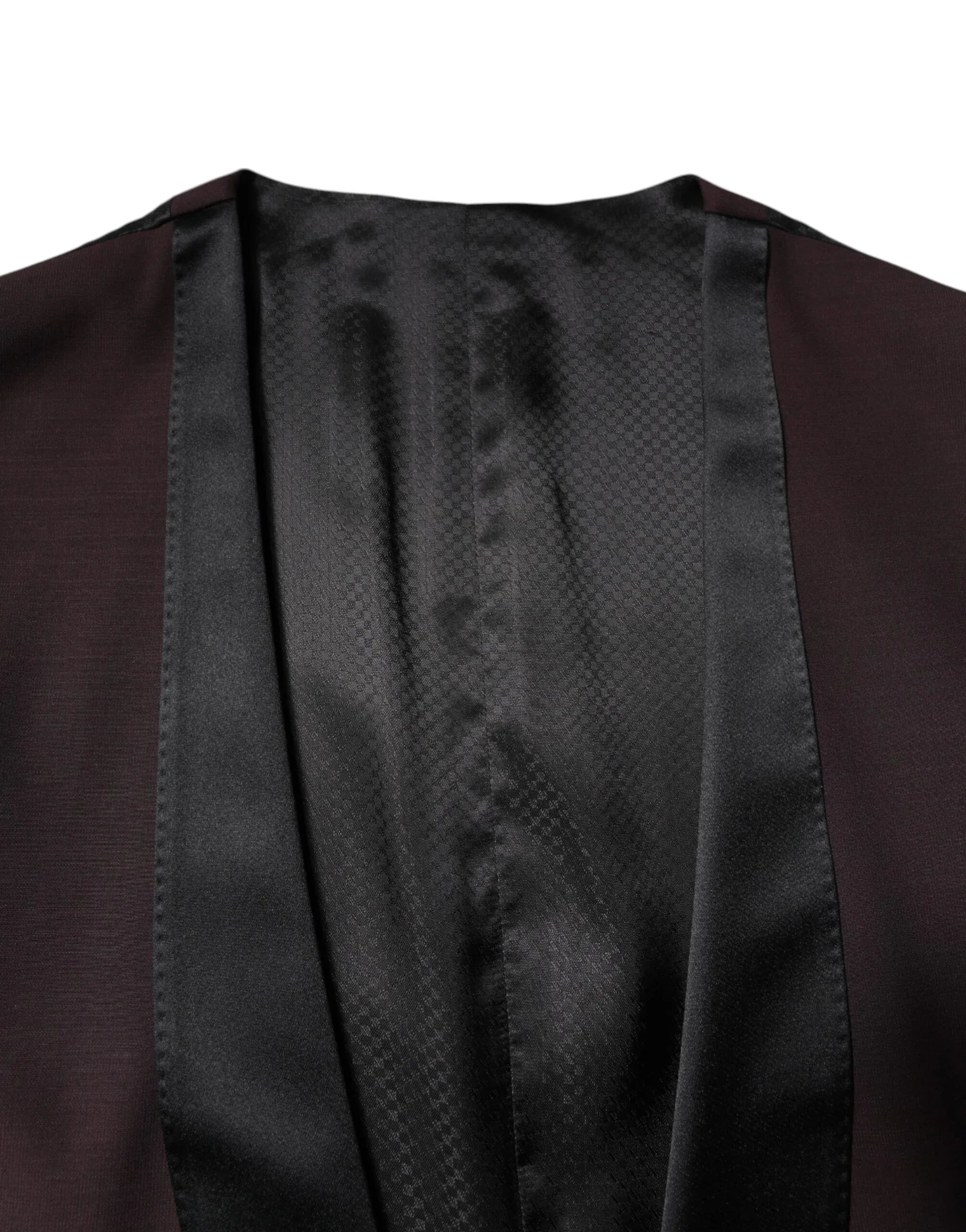 Dolce & Gabbana Maroon Wool Waistcoat Dress Formal Vest - Zeiniez