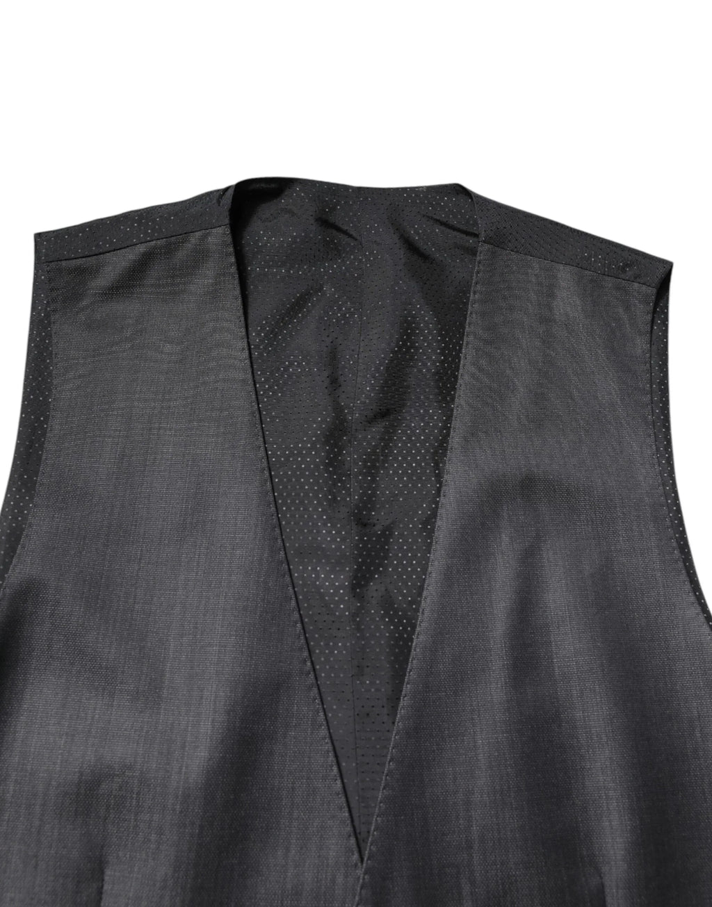 Dolce & Gabbana Black Wool Waistcoat Dress Formal Vest - Zeiniez