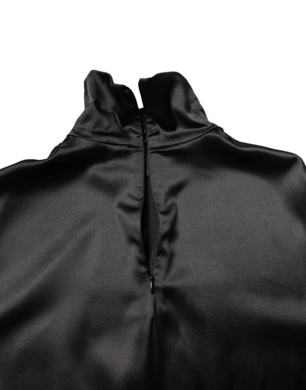 Dolce & Gabbana Black Silk Turtleneck Men Pullover Sweater - Zeiniez